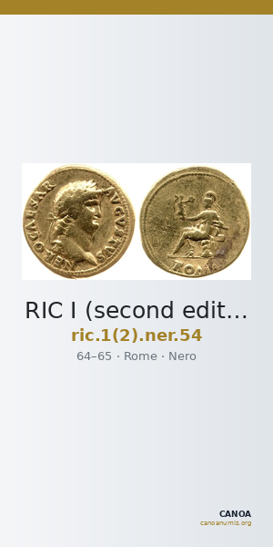RIC I (second edition) Nero 54 — CANOA