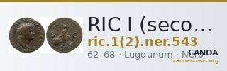 RIC I (second edition) Nero 543 — CANOA