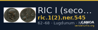 RIC I (second edition) Nero 545 — CANOA