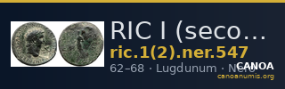 RIC I (second edition) Nero 547 — CANOA