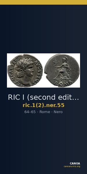 RIC I (second edition) Nero 55 — CANOA