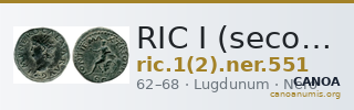RIC I (second edition) Nero 551 — CANOA