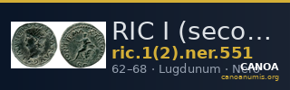 RIC I (second edition) Nero 551 — CANOA