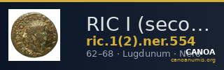 RIC I (second edition) Nero 554 — CANOA