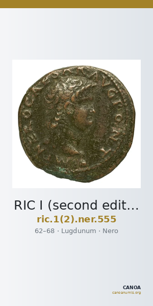 RIC I (second edition) Nero 555 — CANOA