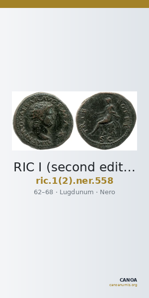 RIC I (second edition) Nero 558 — CANOA