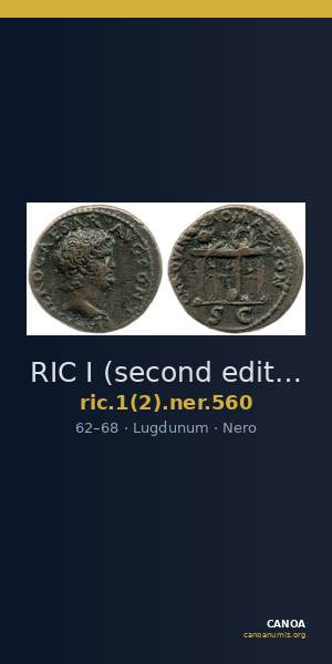RIC I (second edition) Nero 560 — CANOA
