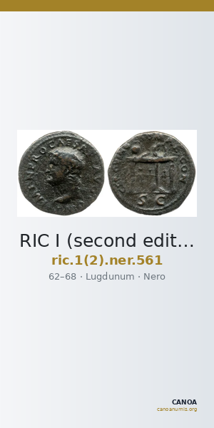 RIC I (second edition) Nero 561 — CANOA