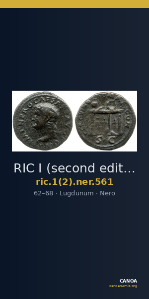 RIC I (second edition) Nero 561 — CANOA