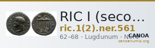 RIC I (second edition) Nero 561 — CANOA