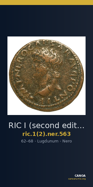 RIC I (second edition) Nero 563 — CANOA