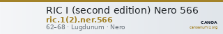 RIC I (second edition) Nero 566 — CANOA