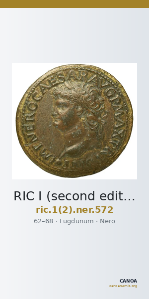 RIC I (second edition) Nero 572 — CANOA