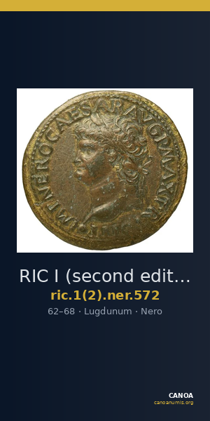 RIC I (second edition) Nero 572 — CANOA