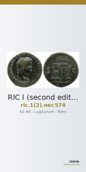 RIC I (second edition) Nero 574 — CANOA