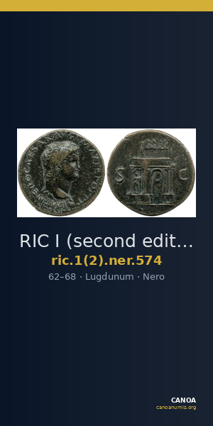 RIC I (second edition) Nero 574 — CANOA