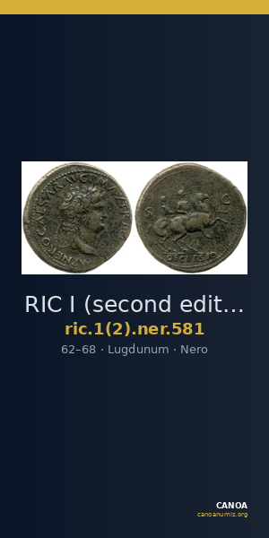 RIC I (second edition) Nero 581 — CANOA