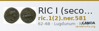 RIC I (second edition) Nero 581 — CANOA