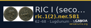 RIC I (second edition) Nero 581 — CANOA