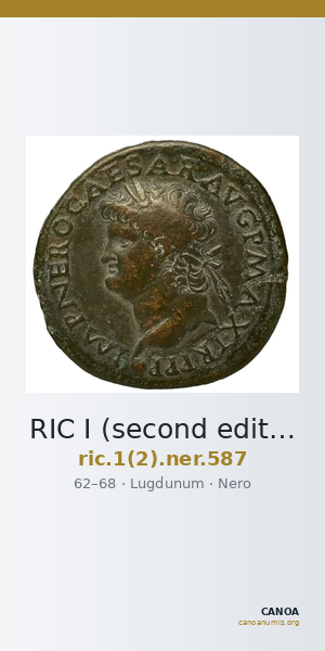 RIC I (second edition) Nero 587 — CANOA