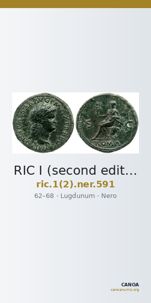 RIC I (second edition) Nero 591 — CANOA