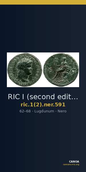 RIC I (second edition) Nero 591 — CANOA
