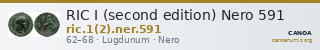 RIC I (second edition) Nero 591 — CANOA