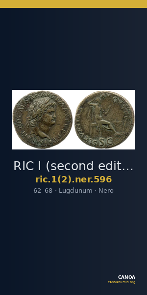RIC I (second edition) Nero 596 — CANOA