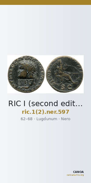 RIC I (second edition) Nero 597 — CANOA