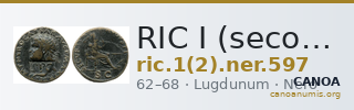 RIC I (second edition) Nero 597 — CANOA