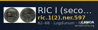 RIC I (second edition) Nero 597 — CANOA