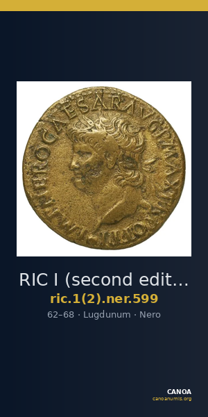 RIC I (second edition) Nero 599 — CANOA
