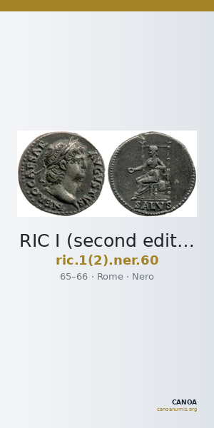 RIC I (second edition) Nero 60 — CANOA
