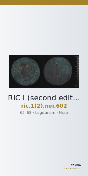 RIC I (second edition) Nero 602 — CANOA