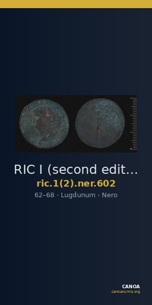 RIC I (second edition) Nero 602 — CANOA