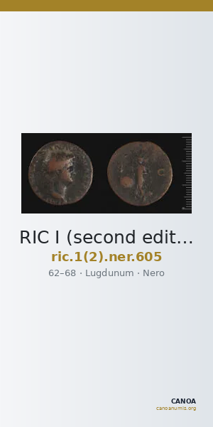 RIC I (second edition) Nero 605 — CANOA