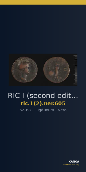 RIC I (second edition) Nero 605 — CANOA
