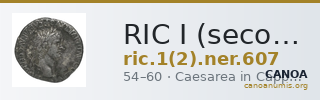 RIC I (second edition) Nero 607 — CANOA
