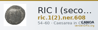 RIC I (second edition) Nero 608 — CANOA