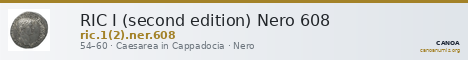 RIC I (second edition) Nero 608 — CANOA