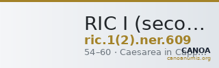 RIC I (second edition) Nero 609 — CANOA