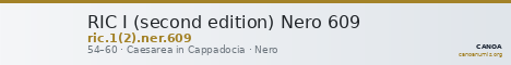 RIC I (second edition) Nero 609 — CANOA