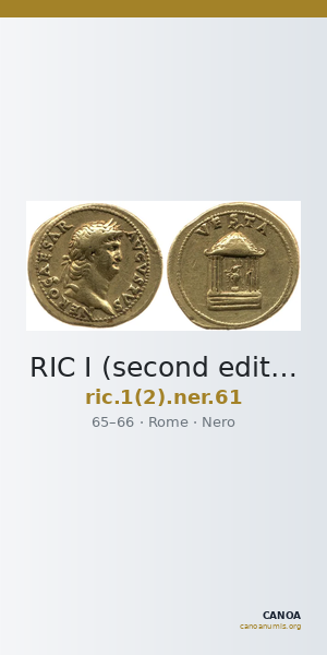 RIC I (second edition) Nero 61 — CANOA