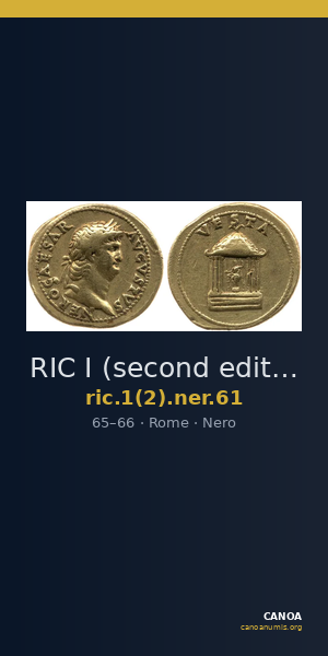 RIC I (second edition) Nero 61 — CANOA