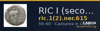 RIC I (second edition) Nero 615 — CANOA
