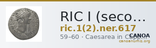 RIC I (second edition) Nero 617 — CANOA