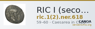 RIC I (second edition) Nero 618 — CANOA