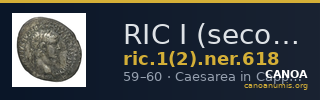 RIC I (second edition) Nero 618 — CANOA