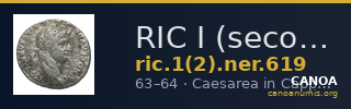 RIC I (second edition) Nero 619 — CANOA