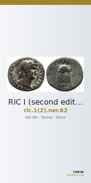 RIC I (second edition) Nero 62 — CANOA